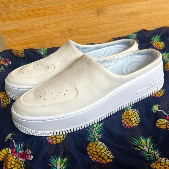 Brand New Nike Air Force 1 Lover XX Leather Mules Off White Slip On Sneakers - Picture 3 of 16
